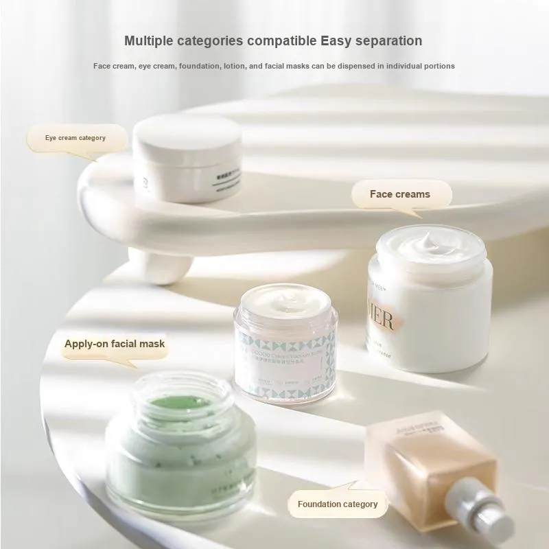 Goodgudi Vacuum Push Button Cream Bottles With Dividers 15ml/30ml/50ml-7