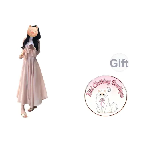 Kiki Clothing Boutique Длинное платье с длинными рукавами женское