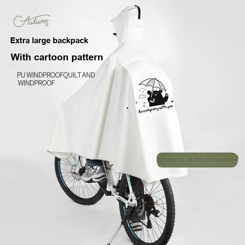 TAIKONG Mountain Bike Cycling Specific Single Full Body Rainstorm Proof Raincoat Print-2