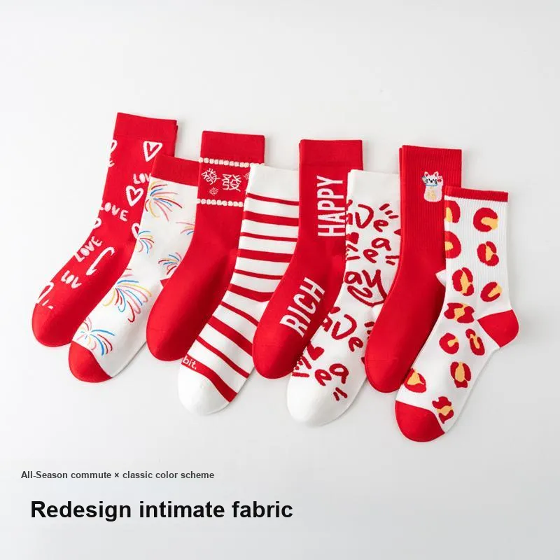 Caramella Mid Calf Socks Unisex Combo Set-37