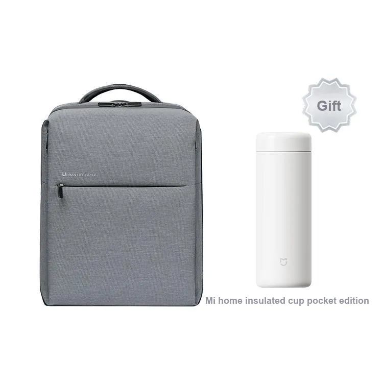 MI Polyester Laptop Backpack Large Size Unisex Dark Gray/Light Gray-5