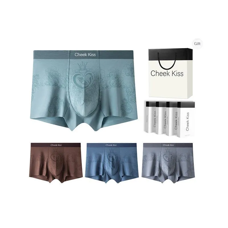 Cheekkiss Underpants Men's 7A Antibacterial Breathable Seamless Briefs HQ 4-6