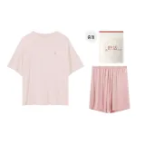 오렌지 핑크 - 여성 - 반팔 반바지