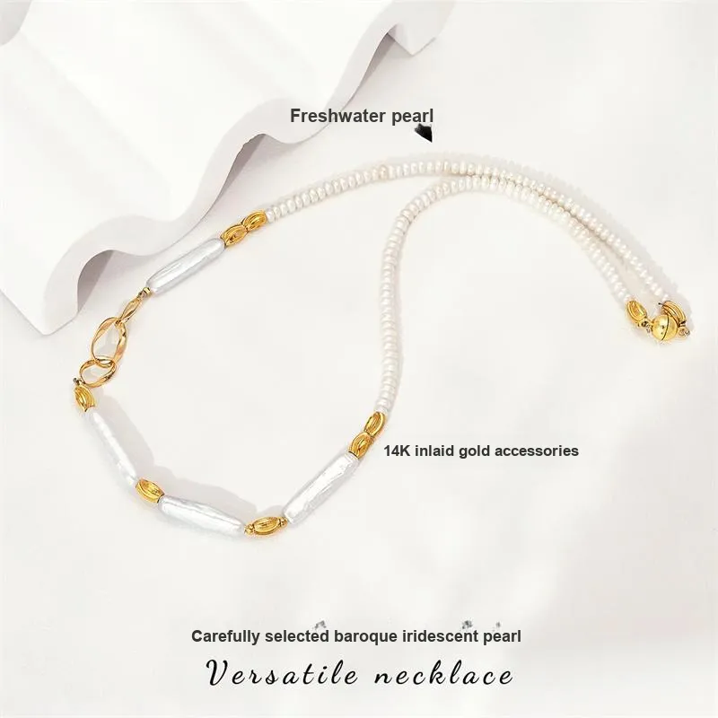 Mofei Pearl Necklaces Women's-2