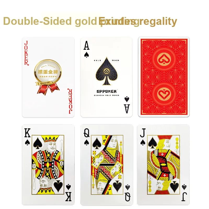 GPPOKER Queen Edition Specific Pongdian Box 1 Box 4 Pack German Imported Black Core Paper Poker Cards-0