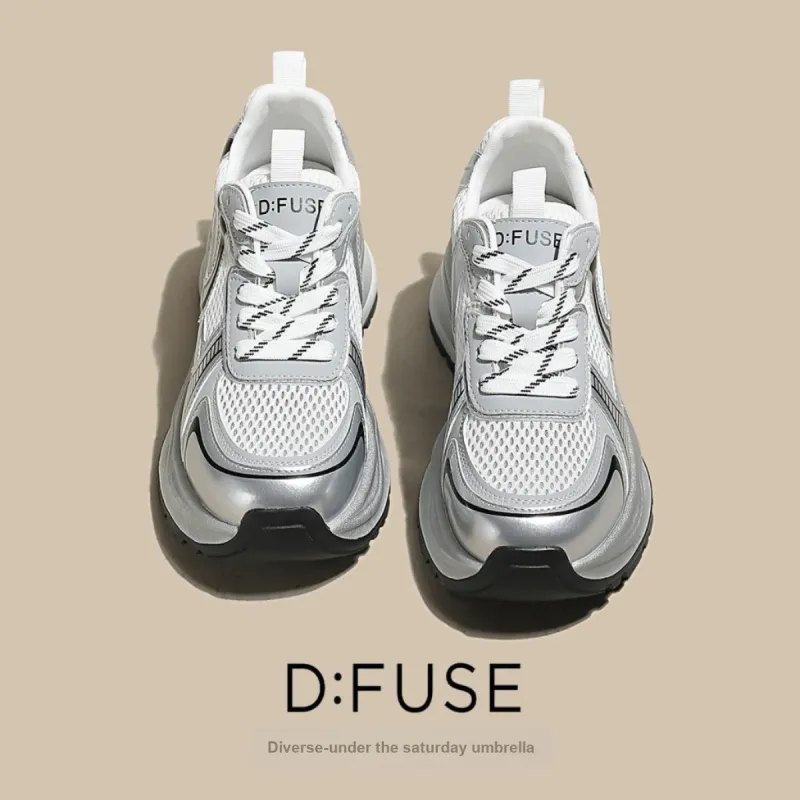 D:FUSE SCANDINAVIA Cushioning Anti-Slip And Wear-Resistant Low-Top Chunky Sneakers Women's-18