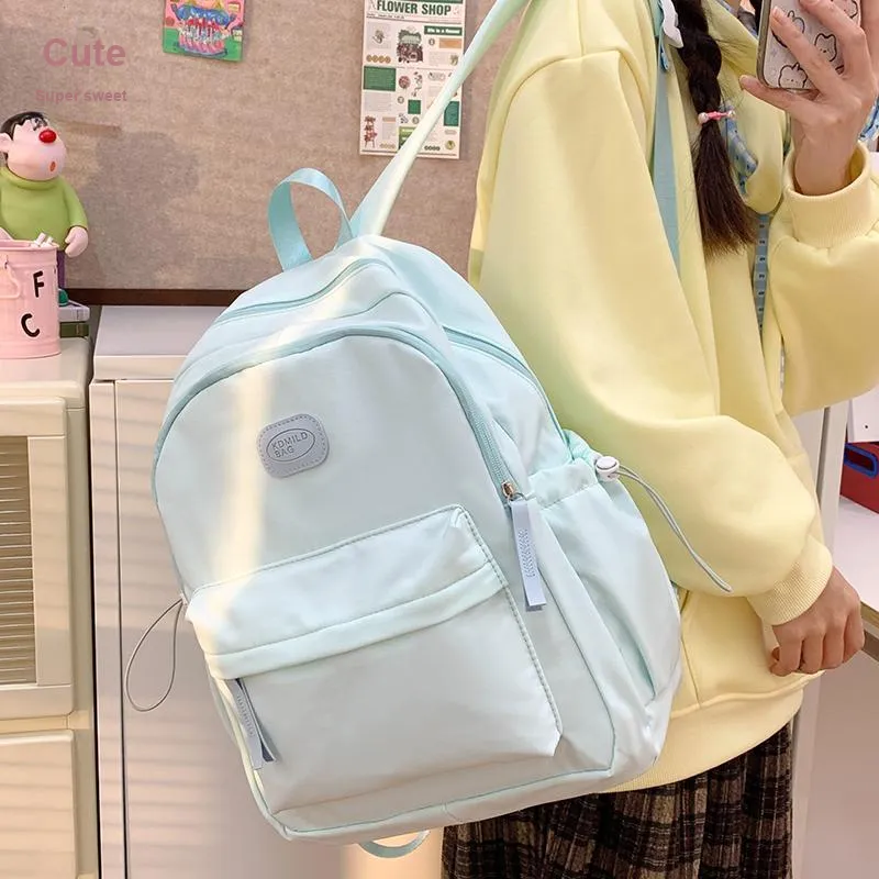 Alcohol Dragon Nylon Fabric Backpack Unisex Multicolor-26