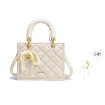 JUST STAR Artificial Leather Shoulder Bag, Crossbody Bag, Handbag Medium Size Women's Black/White/Pink