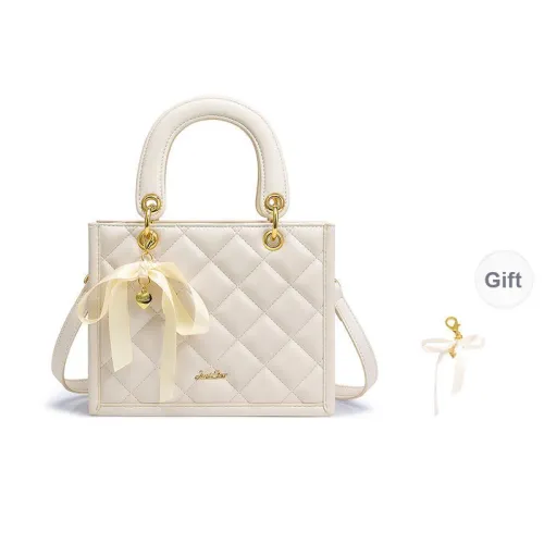JUST STAR Artificial Leather Shoulder Bag, Crossbody Bag, Handbag Medium Size Women's Black/White