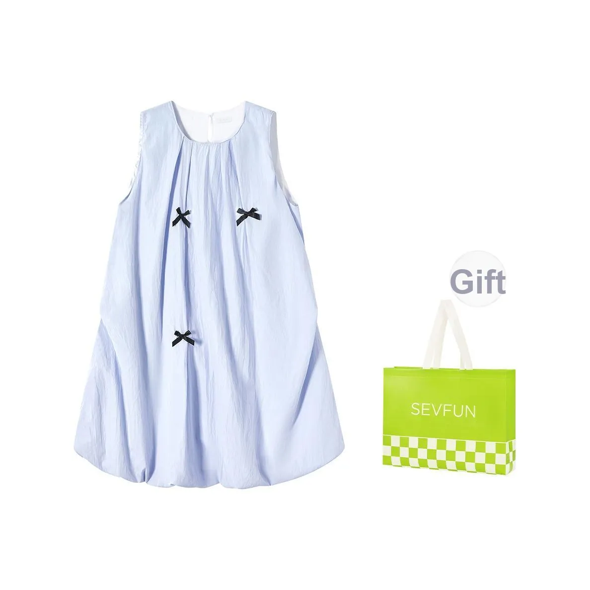 7 SEVFUN Без рукавов Платье Женское