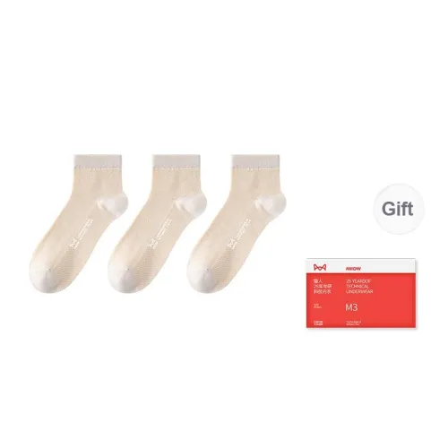 MIIOW Trend Party Series Ankle Socks Women's Shopping Bag 3 Pack