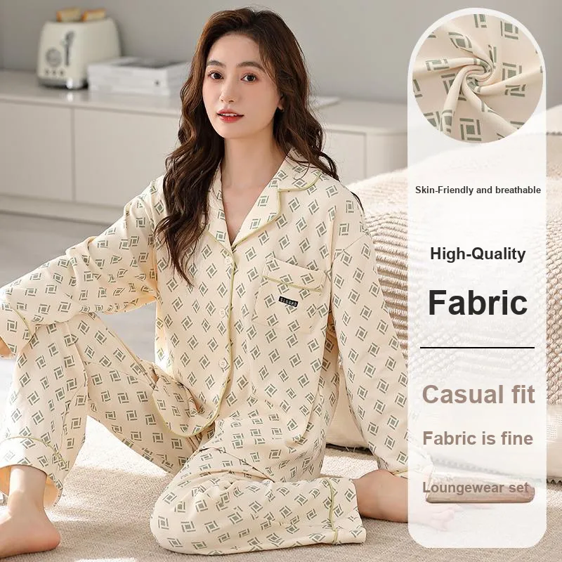 XIAFENYAN Pajama Set Women's Apricot-1