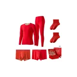 [Recommended Prosperity Box]Regular Thermal Set *1 Set+Modal Underwear *2 Pack+Knee-High Socks *2 Pack