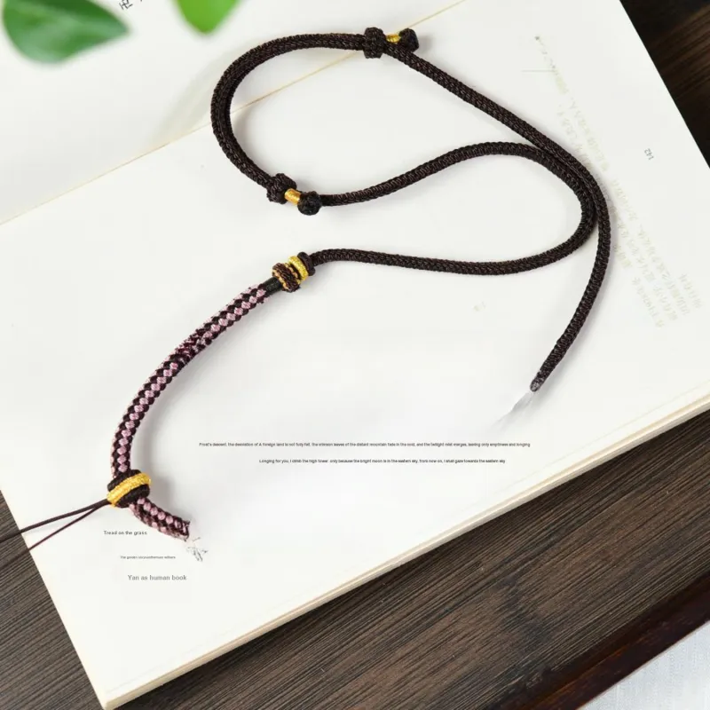 Moon Jewelry Braided String Necklaces Unisex-1