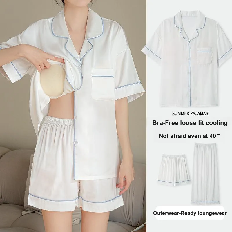Qiao Ni Tong Pajama Set Women's Black Fist-16
