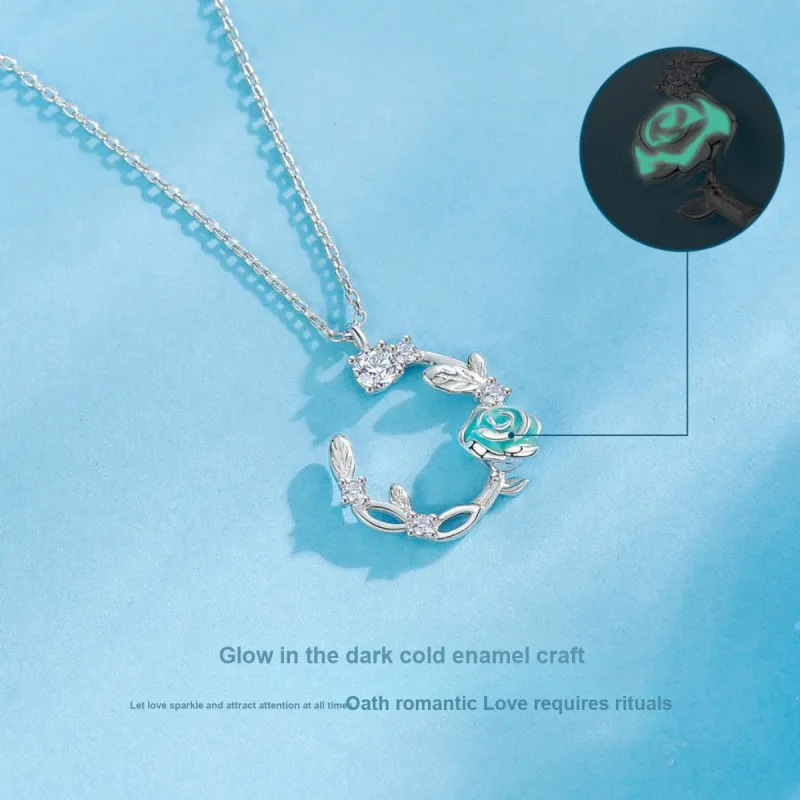 KOREET 925 Sterling Silver Necklace Love Confession Women's-5