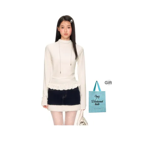 WEEKEND HUB Белый Женские T-рубашки