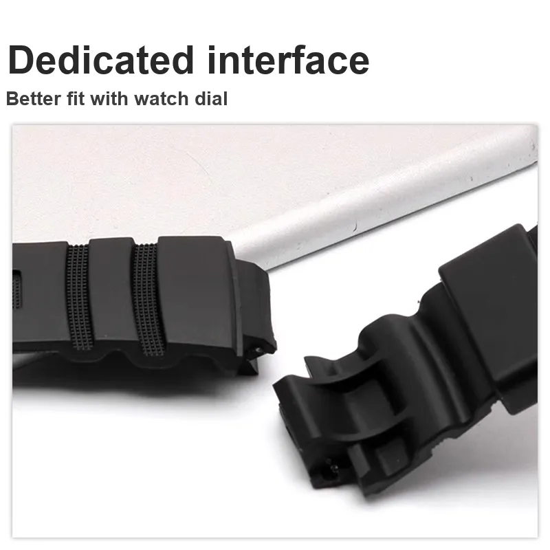 Craftsman Casio Compatibility Watch Band Resin, Silicone Material-1