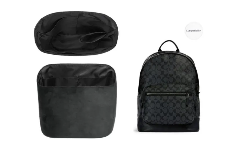 GUYI German Fleece Bag Accessory Bag Insert Unisex Black-0