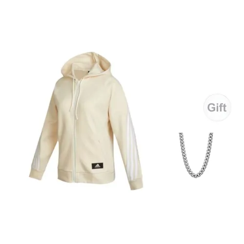 Adidas Jackets Women's Beige+Free Necklaces