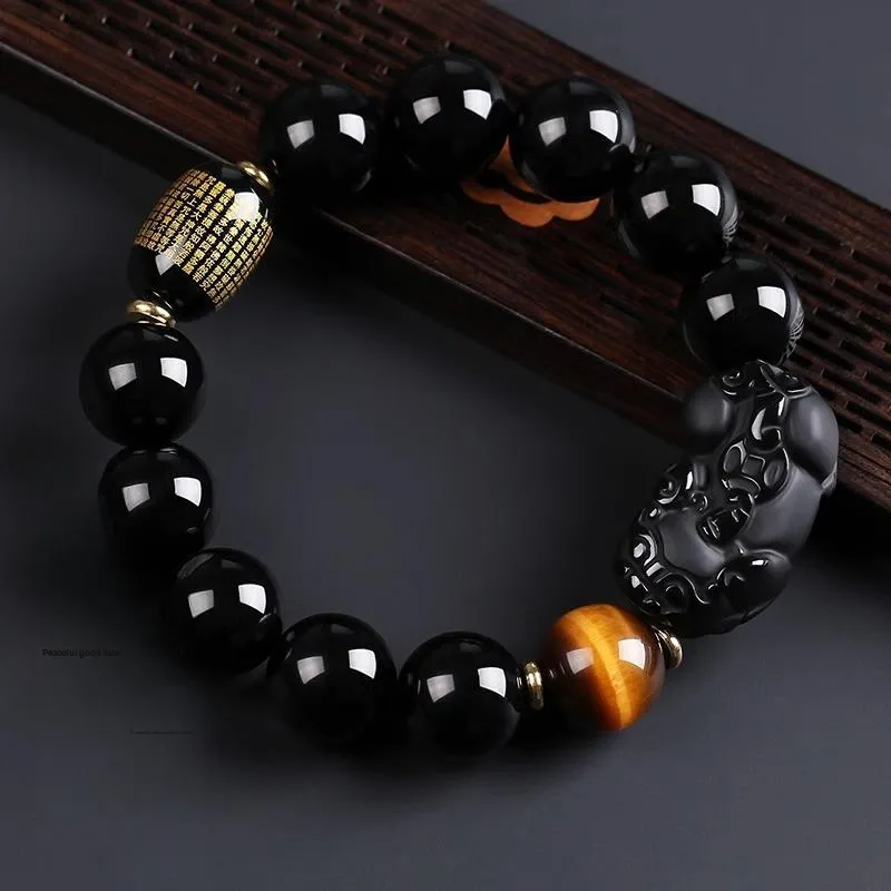 Olampe Obsidian Bracelets Men's-2
