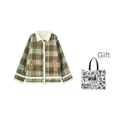 SOIE Зеленое Женское Пальто