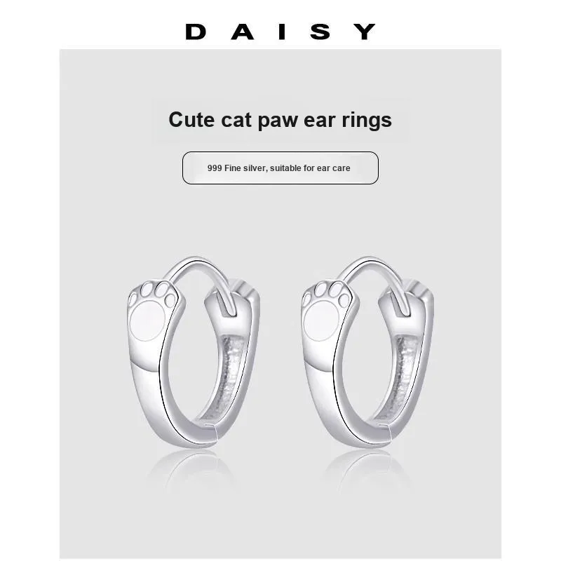 Daisy Dream 999 Fine Silver Earrings Women's-4