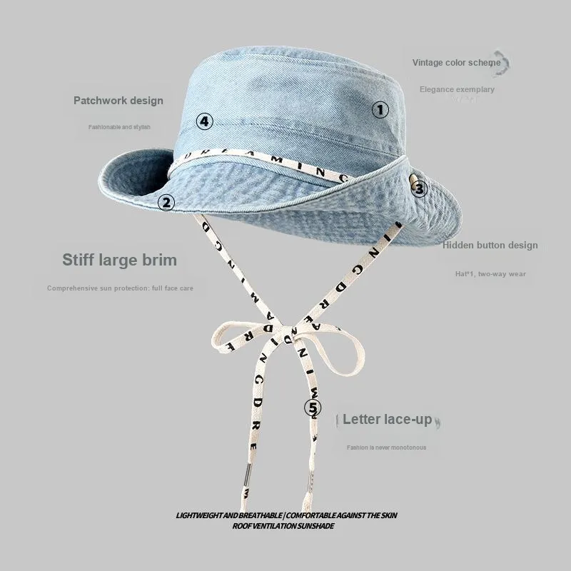 YUZHAOLIN Adjustable Cotton Bucket Hats Unisex-3