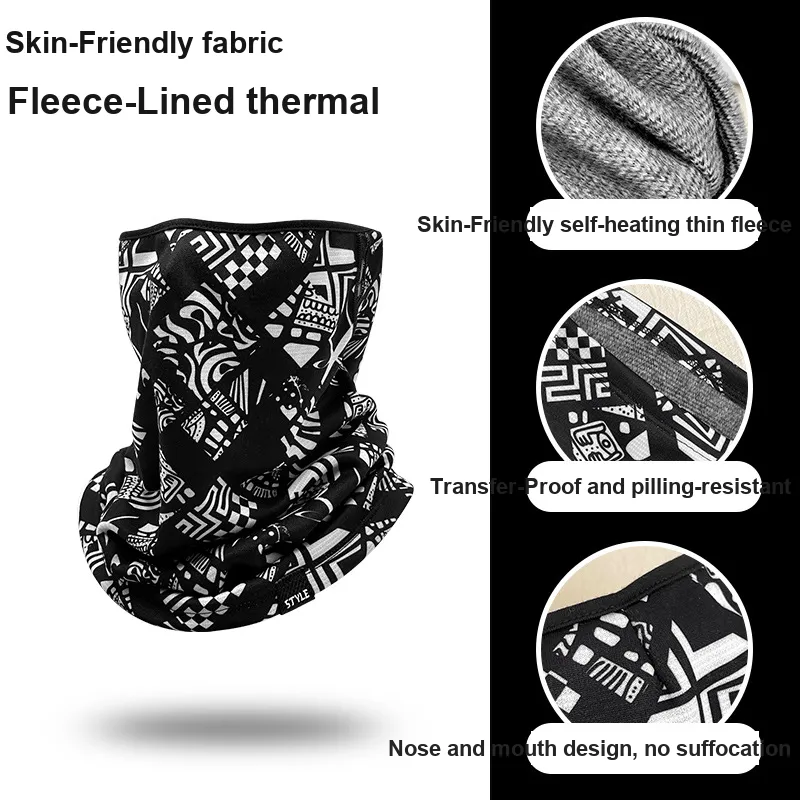 JIEKAI Riding Equipment Cycling Face Mask Unisex Polyester 27*36CM Multiple Colors-26