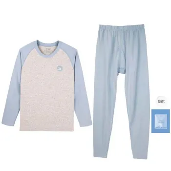 Cotton Gene Thermal Set Men's Shopping Bag Light Blue