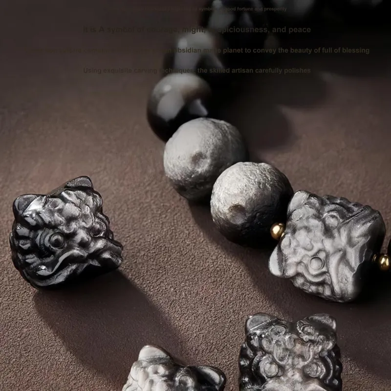 Noritake Obsidian Bracelets Unisex-2