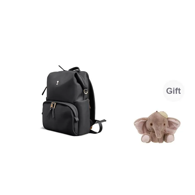 ECHOLAC Fabric Backpack Women's Gray/Pink/Black/Orange/Lake Green-10