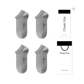 Cheekkiss Socks Gift Box Men's 4 Pack Gray