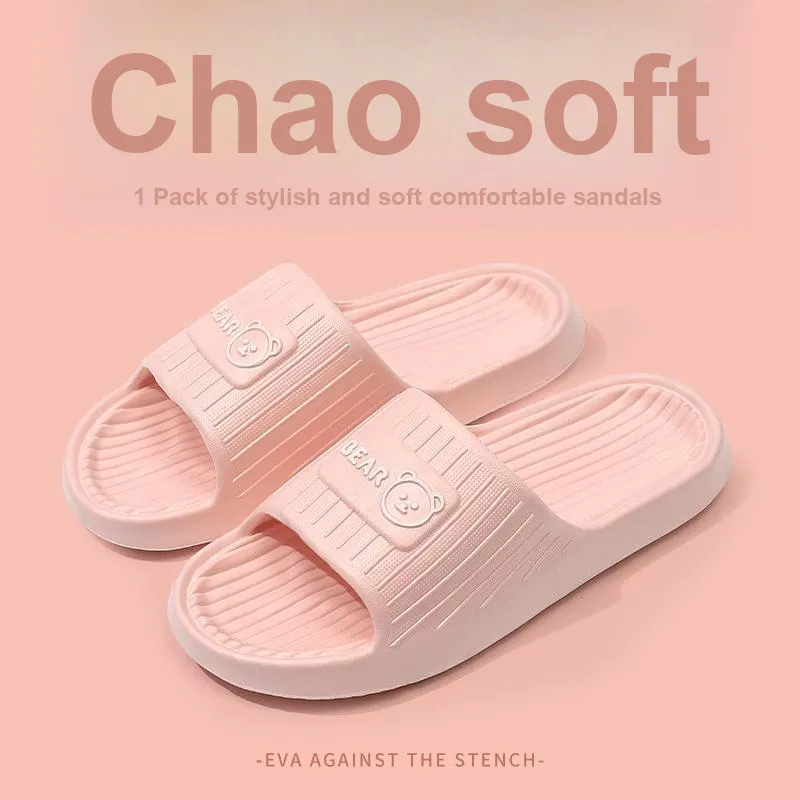 Foot Recreation Summer Indoor Home Soft Sole Slip Resistant Slippers-1