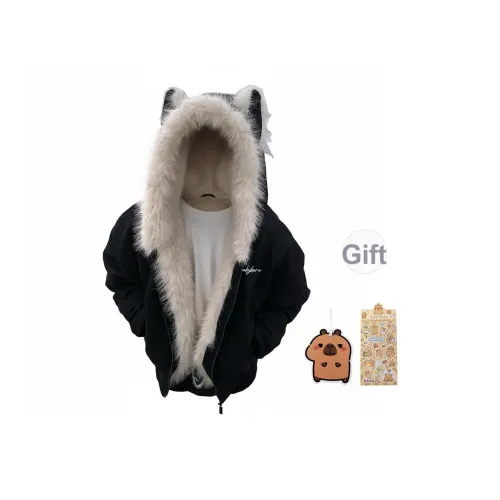 KAPIBALAXIAOHUANGTUN Хлопковый пуховик Унисекс Черный