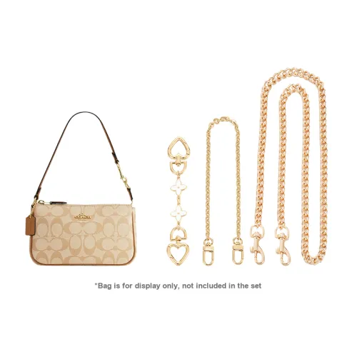 Juju Jimmy Shoulder Strap Bag Gold-Tone Decoration Chain+Four-Leaf Clover Extension Chain+Extension Chain