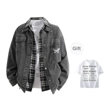 LIVINGTOWN Denim Jackets Unisex