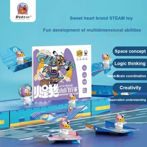 Redzoo Бумага Самолет Разворачивание Особенная Бумага Соревнование 3D-эффект Little Aviator Развивающие Игрушки