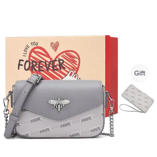 FAIRWHALE PVC Small Square Bag Crossbody Bags Shoulder Bags Regular Women's Light Gray