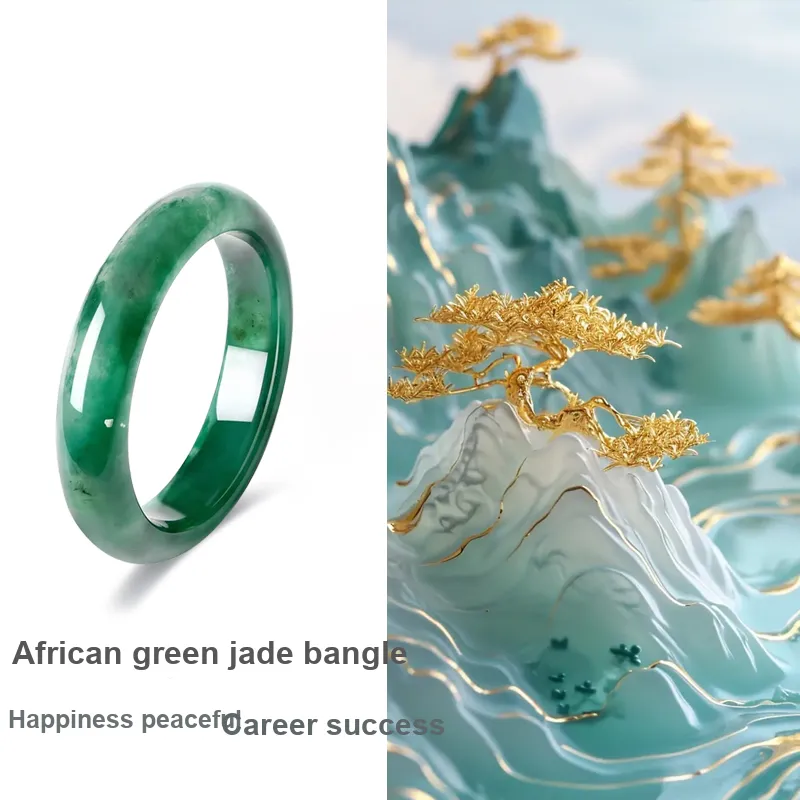 XIBAOCHUNHUA African Emerald Bangles Women's-2