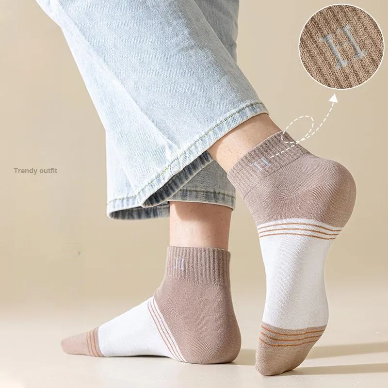 Master Mid Calf Socks Men's Shopping Bag 5 Pack-12