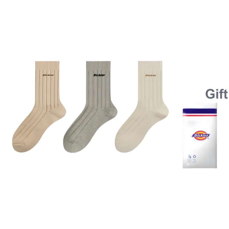 Dickies Classic Solid Color Comfortable Fall Winter Crew Socks Men's-8