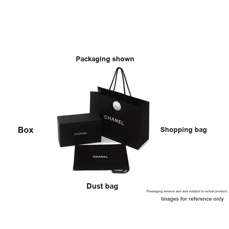 CHANEL WOC Grain Cow Leather Envelope Bag, Clutch, Shoulder Bag, Crossbody Bag Women's Black-2