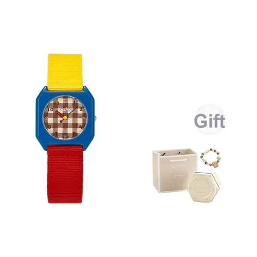 GCCLIYO Кварцевый механизм холст ремешок женские часы циферблат кофе