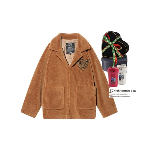 TCH FW23 Бархат Feel Куртка Унисекс Кофе