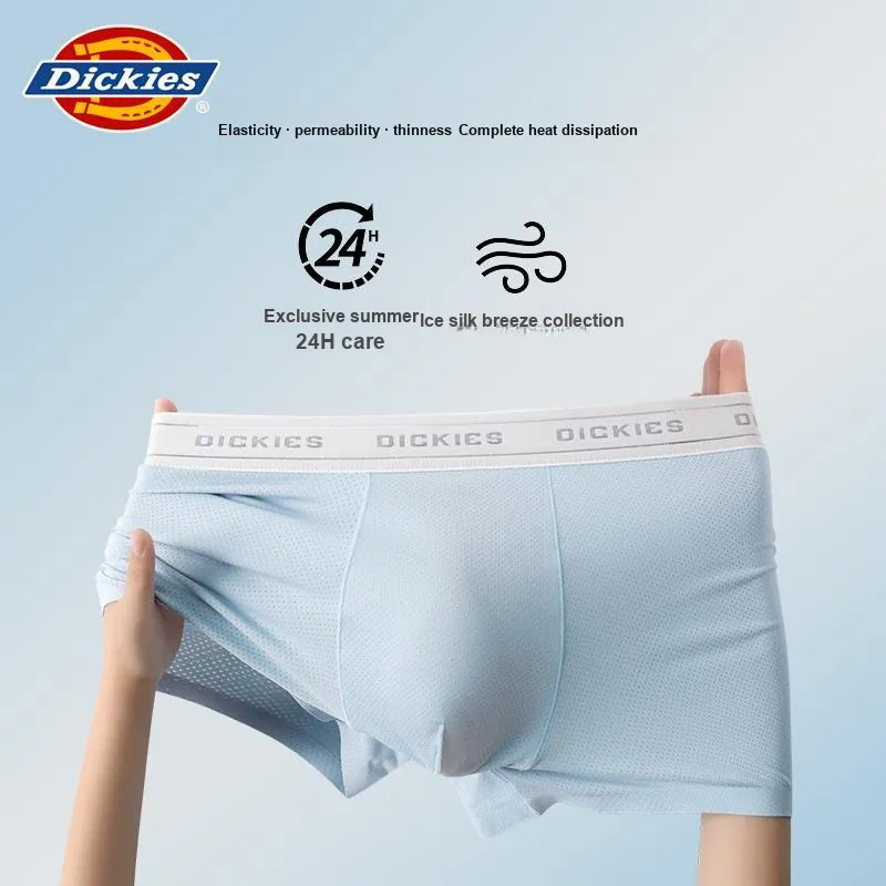 Dickies Underpants Men's Solid Color Comfortable And Breathable Skin Friendly Boxer 3 Pack Gift Box Set-7