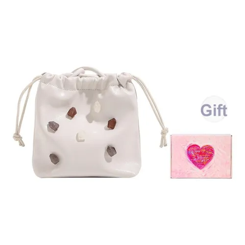 MINLUBAOLUO Artificial Leather Casual Versatile Commute Shoulder Bag Women's Ecru Black MINLUBAOLUO Искусственная кожа Повседневная Универсальная Сумка через плечо Женская Экрю Черный