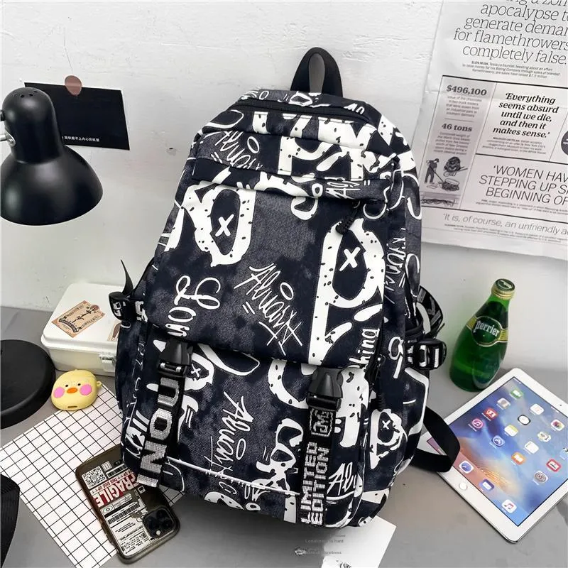 Wolfhorse Nylon Backpack Unisex Multicolor-11