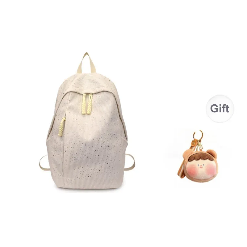 URBAN FOREST Corduroy Backpack Unisex Blue/Pink/Red/White/Black-9