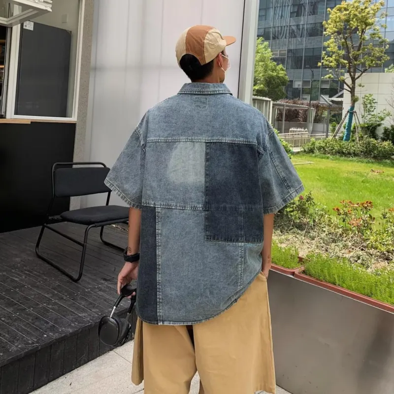 RASHOMONG Denim Jacket Unisex Blue-6